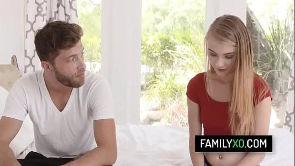 Beautiful teen stepdaughter Hannah Hays craves for her stepdads big cock videos