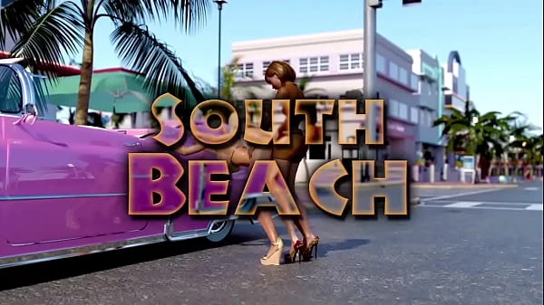 Blonde babe gets a big futanari cock in a car in a 3d animation porn videos