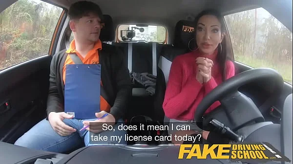 Fake Driving School Big tits Italian fucks her teachers huge dick pov videos