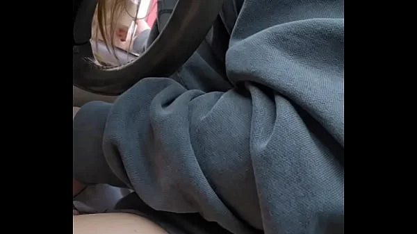 Horny Big Titted Slut with a Bush Squirt Cums in her Car in the Drive Thru at In and Out videos