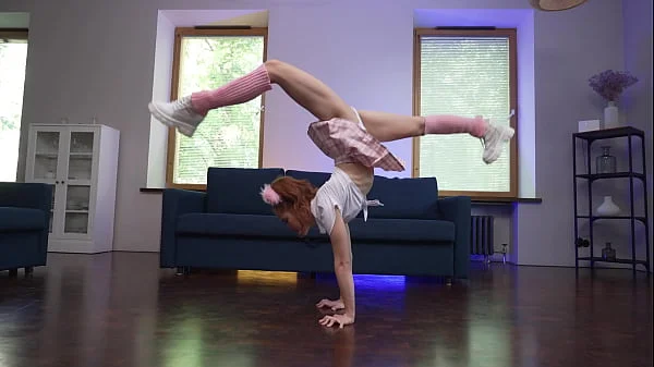 First PISS / First DPP with a flexible teen babe ! videos