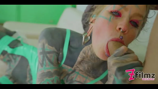 Tattooed hippie ANAL lover stretching her ANAL and pushes out her prolapse and gets fucked by a big dick videos