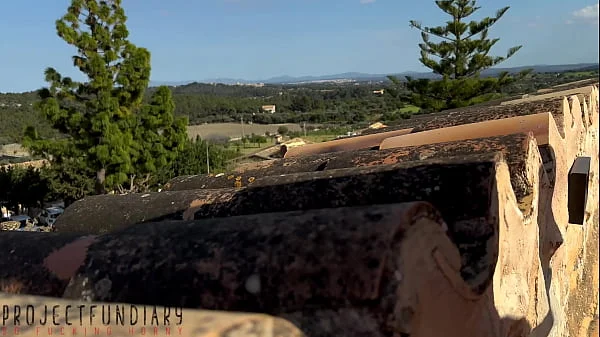 sexy curvy girl riding dick till creampie risky on a public balcony - projectfundiary videos