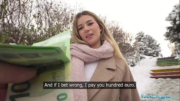 Public Agent Cute blonde outdoor POV blowjob hardcore sex in secret location big dick tight pussy videos