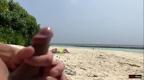 Pervert cummed on girls while they were sunbathing on a public beach videos