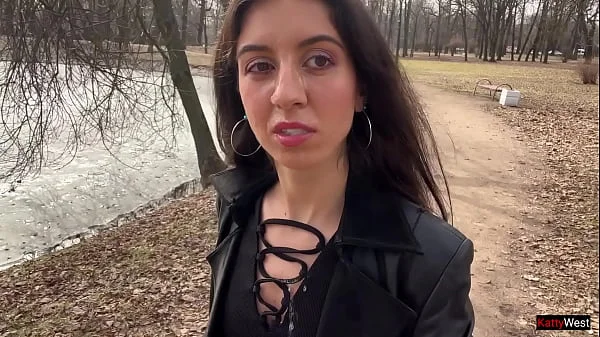 I want to walk through the park with cum on my face! Cum on my face! - Public Cumwalk videos