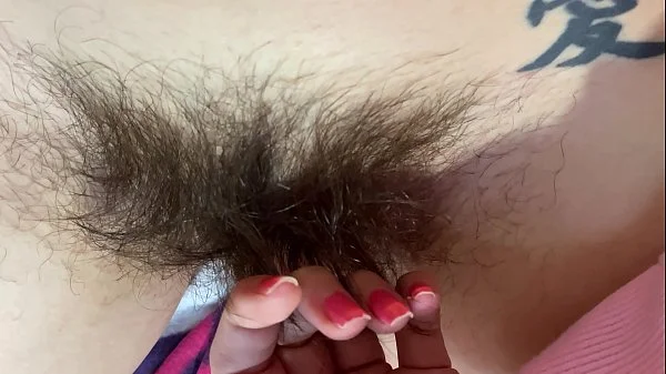 extreme close up on my hairy pussy huge bush 4k HD video hairy fetish videos