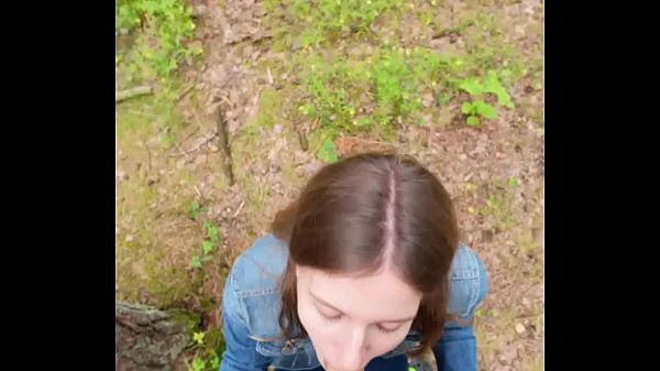 I went for a walk after fucking at home and decided to suck him off again and swallow cum outdoors videos