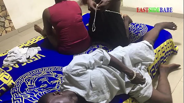 Threesome group fucked on family bed with husband brother videos