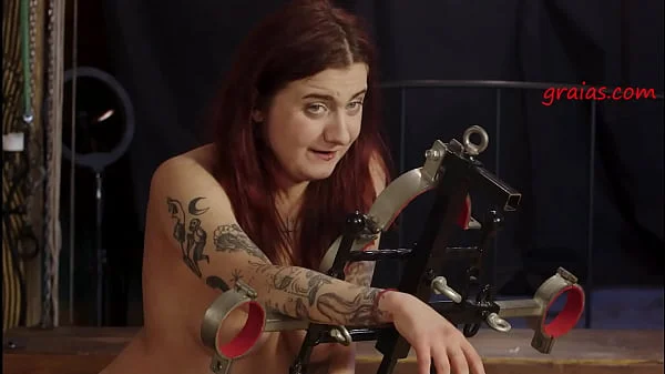 Lovely Redhead Babe Struggles Against Hard Whipping videos