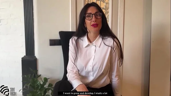 job interview for secretary with cum on face videos