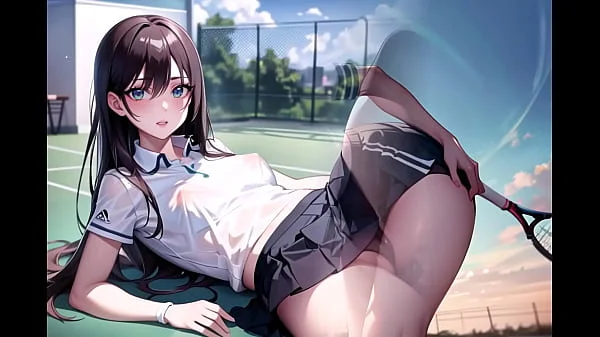 Sexy Young Anime Teens Playing Tennis With Transparent Cloth (with pussy masturbation ASMR sound!) Uncensored Hentai videos