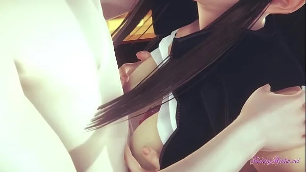 Pokemon Hentai - Hilda Blowjob and boobjob (Uncensored) - Japanese Asian Manga anime game porn videos