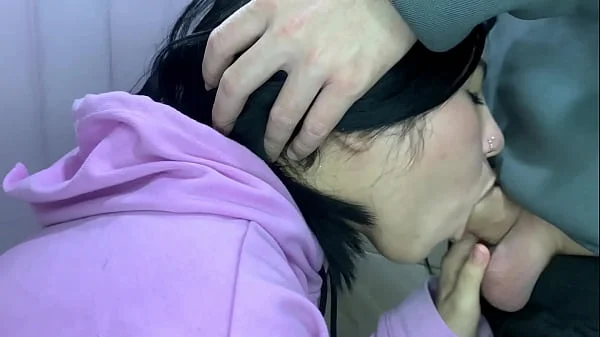 Come, I'll suck your cock in the bathroom of my parents' house until you cum in my mouth videos