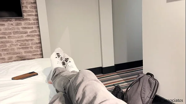 Do you have an erection???. Sharing a bed with a coworker ended up with an unexpected sex. videos