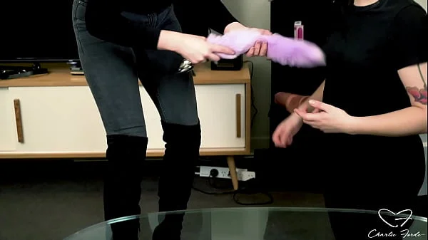 Charlie and Mia fuck and fist each other with toys from an apartment they rob videos