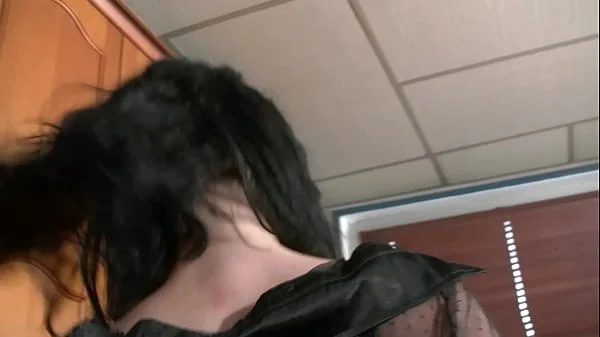 French Cutie fucks two big cocks videos