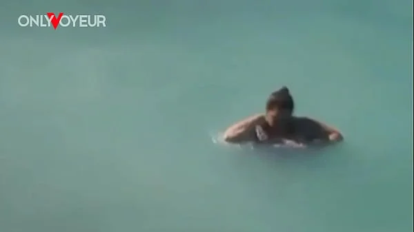 Beach Voyeur. Lucky guy caught BBW size mermaid in the sea videos