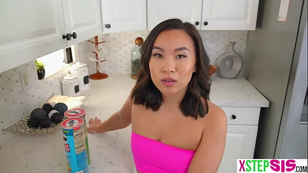 Korean teen stepsister Kimmy Kimm slumber party with stepbro videos