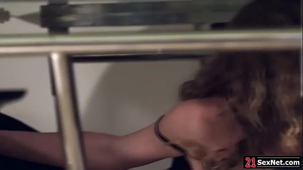 Petite french babe having dp threesome after dinner date videos