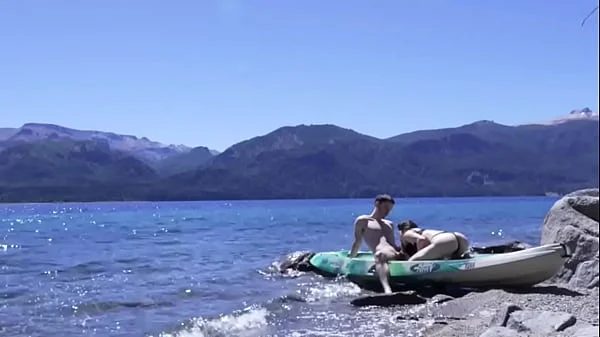 Horny teen couple gets caught having sex on public beach - HUGE cumshot amateur videos