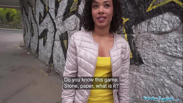 Public Agent Rock Paper Scissors game turns into hardcore outdoor public fucking videos