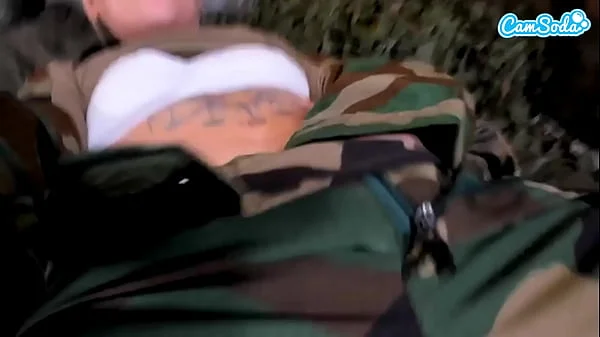 Naughty Teen Solider Almost Caught Masturbating In The Field videos