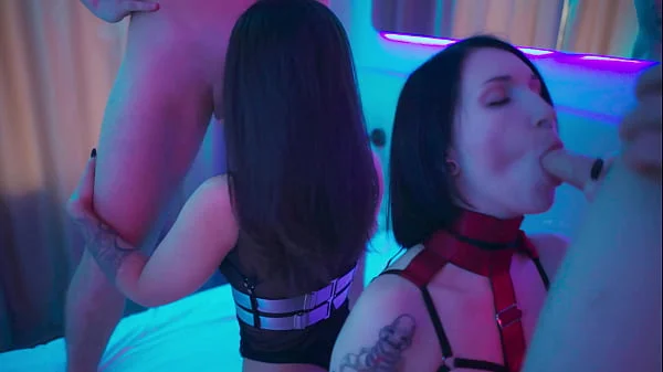 Neon orgy party videos