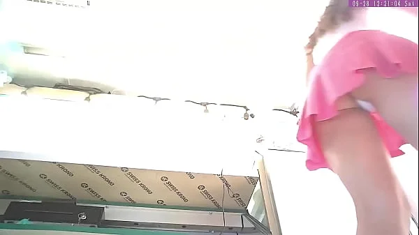 Dumb bitch secretly recorded at work - voyeur hidden camera upskirt videos