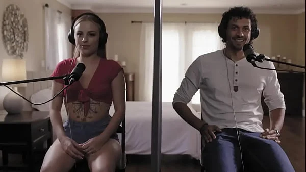 PETITE BLONDE BEAUTY Anna Claire Clouds Takes on Alex Jones' BIG COCK videos