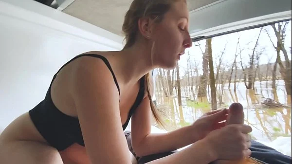 Vanlife Girlfriend Public Fucking POV - Molly Pills - Horny Hiking Roadtrip Adventure videos