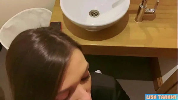 Horny Young Girl Gets Cum In Mouth In Restaurant Toilet - Lisa Takami videos