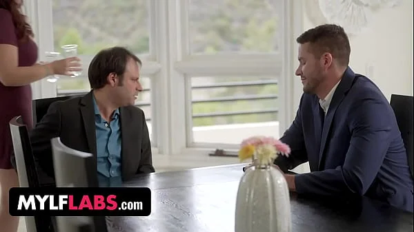 Cuckold Husband Jerks Off While His Big Titted Wife Syren De Mer Rided His Boss' Monster Cock - Mylf videos