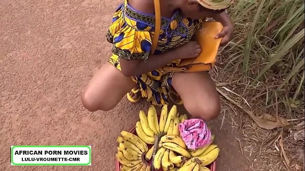 The village banana saleswoman finds herself face to face with her customer in a roadside hallway that ends with a public fuck party en route in front of passers-by and vehicles.  on Lulu vroumette cmr videos