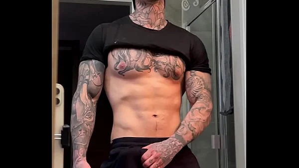 Stroking My Massive Cock and Flexing For You Before Cumming videos