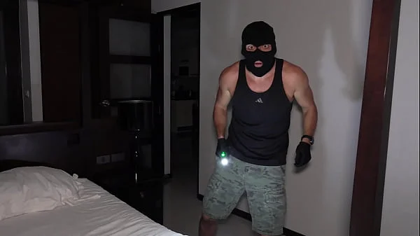 A thief broke into my house and fucked my pussy and filled it with cum! Unexpected CREAMPIE from a thief! videos