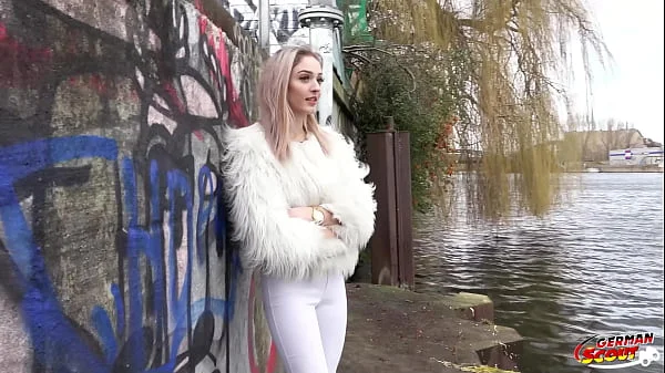 GERMAN SCOUT - Skinny German Becky California First Time Porn Casting at Pick Up in Berlin videos