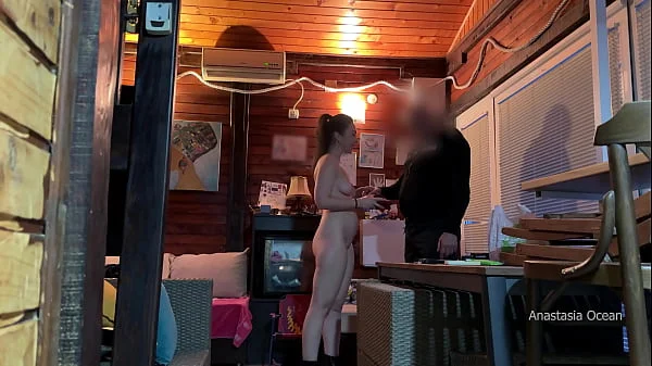 I met delivery guy naked. He asked me to touch my boobs and i let him do it. videos