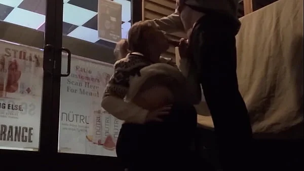 Extremely Risky Bar Blowjob and Downtown Sucking and Flashing videos