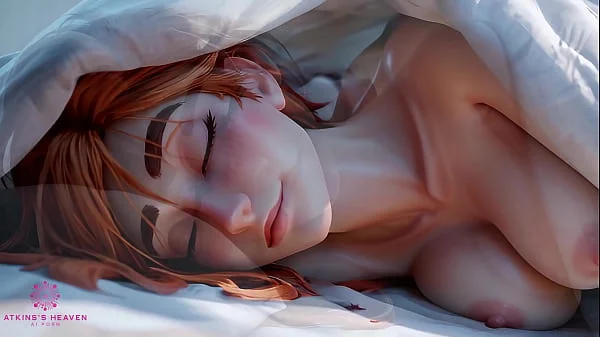 Cute Redhead Let You Cum On Her Face While Sharing A Bed - [Handjob / Virtual Sex / POV / AI] videos