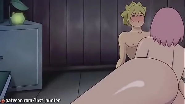 Boruto e Sakura se divertindo enquanto Sasuke está fora. videos