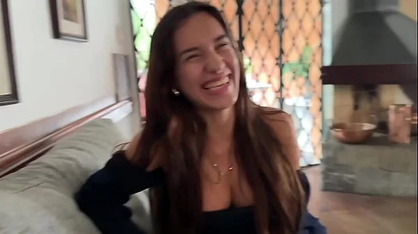 First Casting With Busty Skinny 18yo Brazilian Teen - POV Blowjob videos