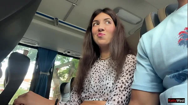 Public Dick Flashing - Risky Handjob in Public Bus Full of People until he CUM videos