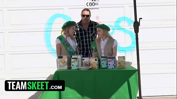 Tiny Girl Scouts Coco Lovelock & Haley Spades Getting Their Pussies Fucked By Their Customers videos