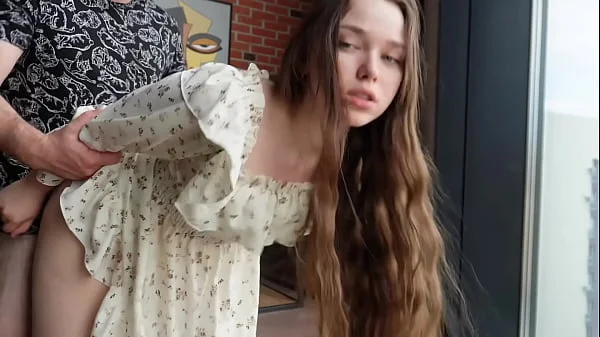 My stepsister doesn't mind fucking on the floor. videos
