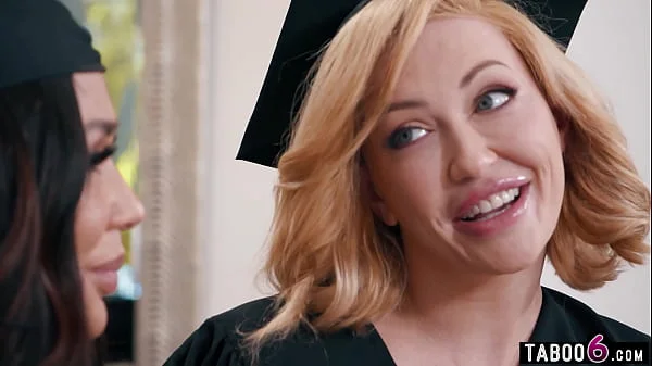 MILFs graduation party turns into an insane reverse gangbang party videos