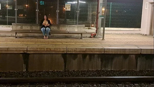 Public Outdoor Train Station Fuck with a Stranger videos