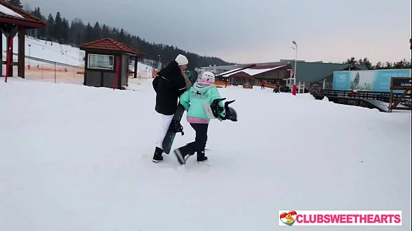From Snowboarding to Pussy Fucking with 18yoy Alice Flore and Amelia Ost by ClubSweethearts videos