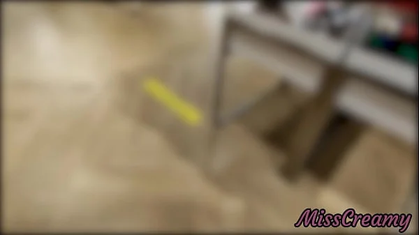 #2 I pull out my cock in front of a young girl in the public dressing room and she helps me cum - Dick Flash - MissCreamy videos