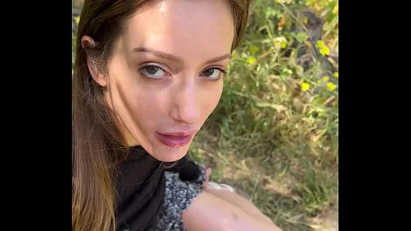 POV Hiking Trail Blowjob w/Petite Romanian Cutie Nadia Noja [Partial Video] videos